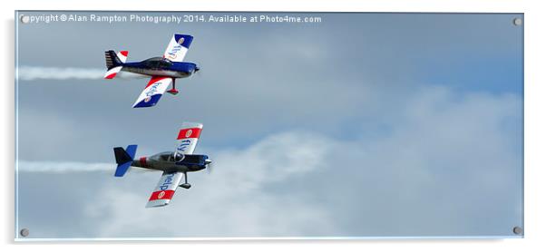 Abingdon Air Show small stunt planes fly by  Acrylic by Alan Rampton Photography