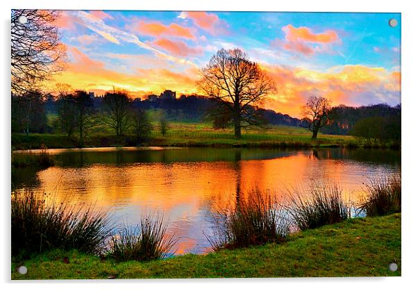 Sunrise at Hardwick Acrylic by Jason Moss
