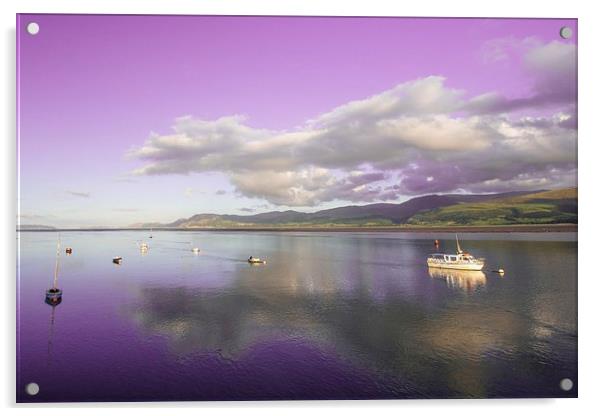  Purple Harbour Acrylic by Jason Moss
