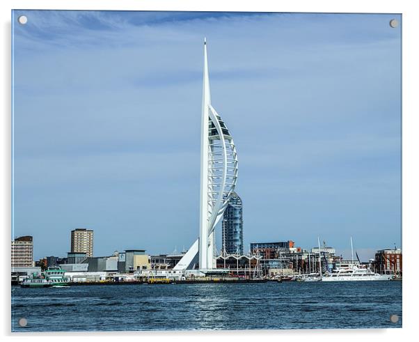  spinnaker tower Acrylic by nick wastie