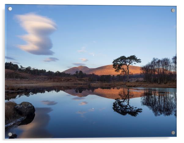 Sunrise at Loch Tulla Acrylic by Tommy Dickson