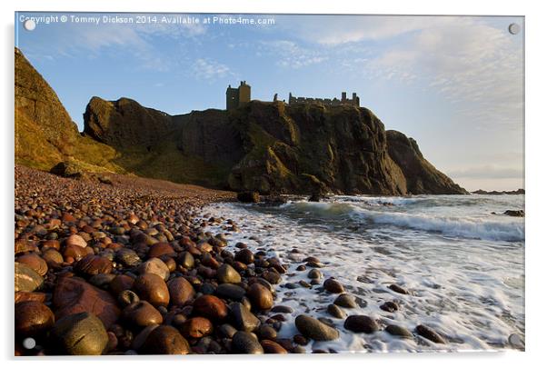 Ruins of Dunnottar Castle Acrylic by Tommy Dickson