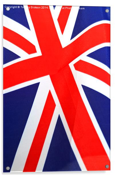 Union Flag Acrylic by Tommy Dickson