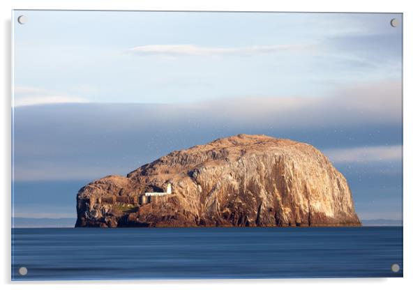 The Bass Rock. Acrylic by Tommy Dickson