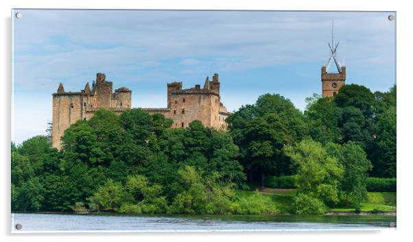 Linlithgow Palace Acrylic by Tommy Dickson