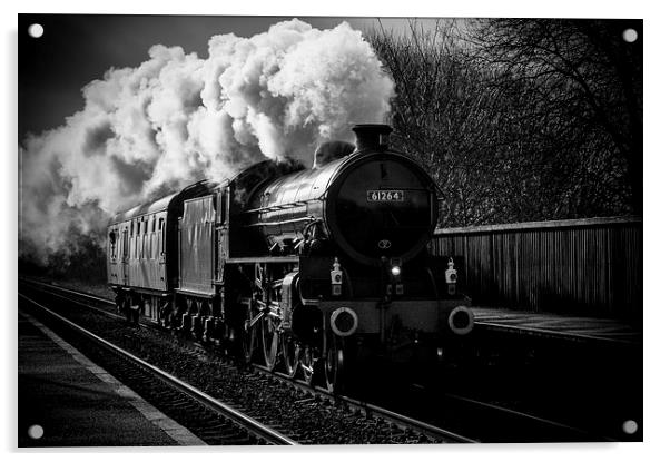  Steam Train Acrylic by Darren Eves