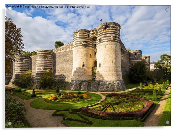 Chateau d'Angers (Angers castle), France Acrylic by Daugirdas Racys