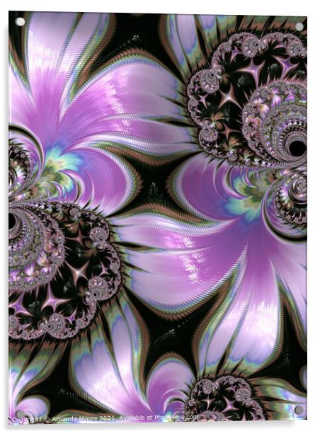 Lilacs Acrylic by Amanda Moore