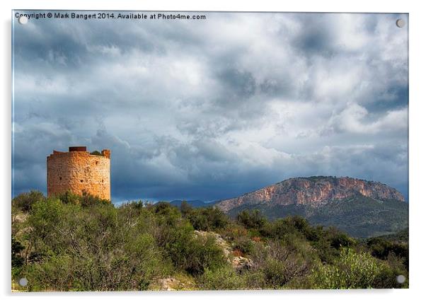 Torre d`Andritxol, Majorca Acrylic by Mark Bangert