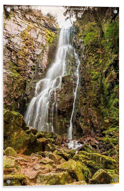 Burgbach Waterfall, Black Forest, Germany 3 Acrylic by Mark Bangert