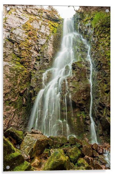 Burgbach Waterfall, Black Forest, Germany 5 Acrylic by Mark Bangert