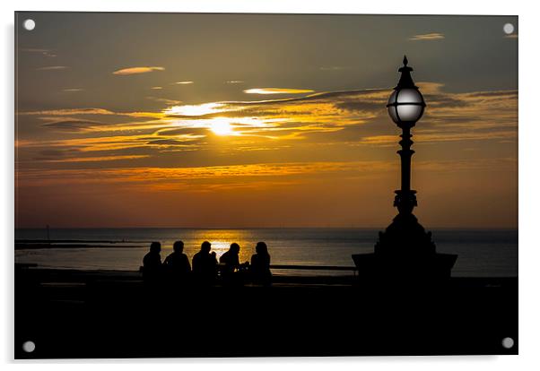 Margate Sunset Acrylic by John B Walker LRPS