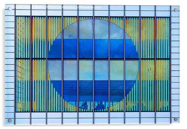 Turner Gallery Main Window Margate Acrylic by John B Walker LRPS