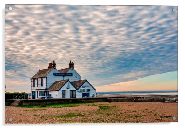 The Old Neptune, Beach Pub, Whitstable,Kent, Acrylic by John B Walker LRPS