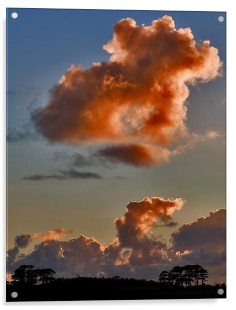 Clouds of Fire Devon Acrylic by Mike Gorton