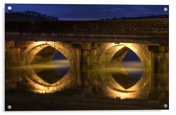 Bideford Long Bridge, Close Up Acrylic by Mike Gorton