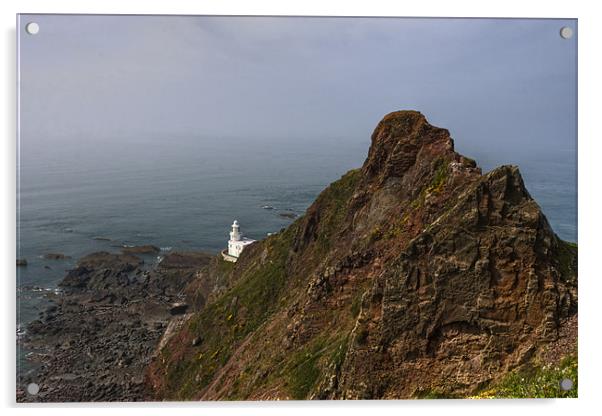 Hartland Point Lighthouse Acrylic by Mike Gorton