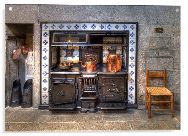 Old Cooking Range Acrylic by Mike Gorton