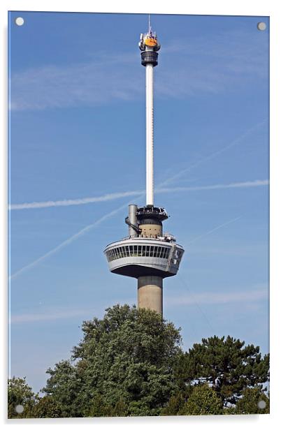 Euromast Rotterdam Acrylic by Piet Peters