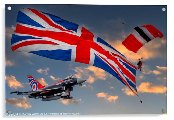 The Best of British Skies Acrylic by Darren Wilkes