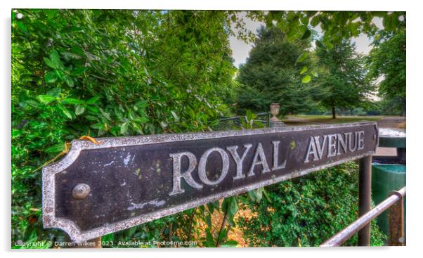 Royal Avenue - Bath Acrylic by Darren Wilkes