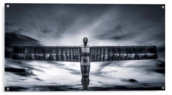 The Angel of the North Acrylic by Guido Parmiggiani