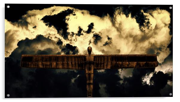   The Angel of the North Acrylic by Guido Parmiggiani