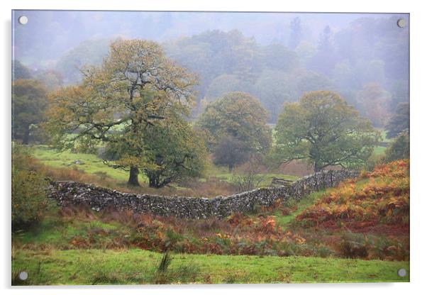 Cumbrian Landscape Acrylic by Ceri Jones
