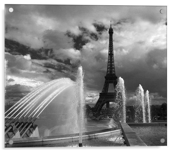 Eiffel Tower Acrylic by Ceri Jones