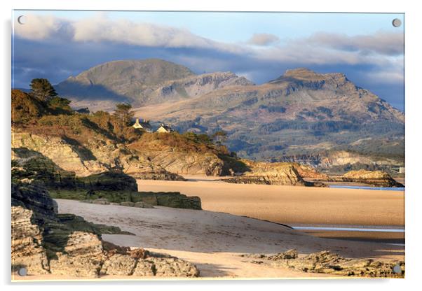 Black Rock Sands Acrylic by Ceri Jones