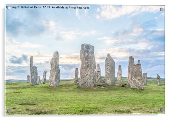 Callanish Stones on the Isle of Lewis Acrylic by Robert Kelly