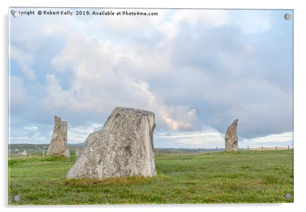 Callanish Stones on the Isle of Lewis Acrylic by Robert Kelly