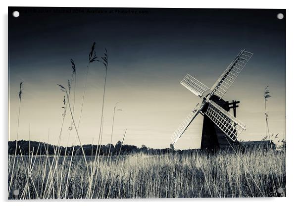 Herringfleet Mill Acrylic by Julian Mitchell