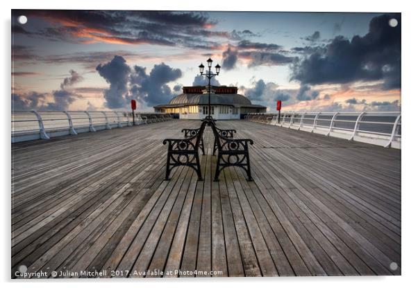 Cromer Pier Acrylic by Julian Mitchell