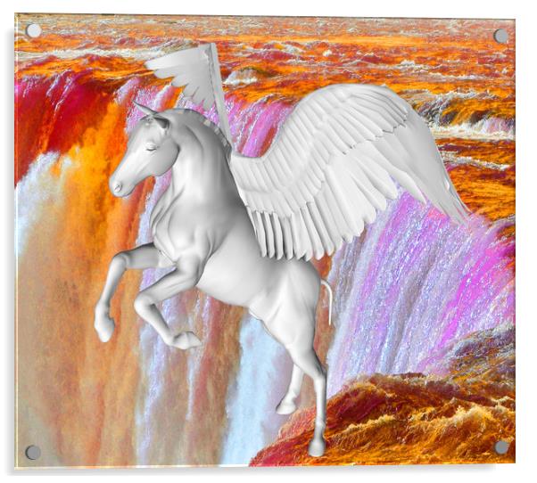 Pegasus  Acrylic by Matthew Lacey
