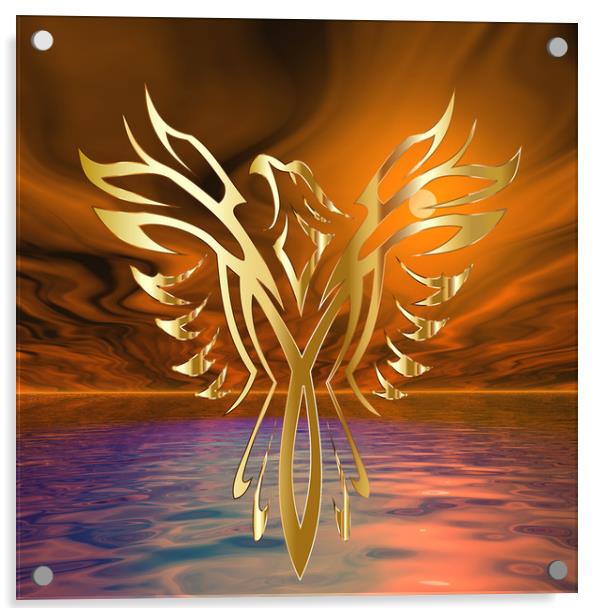 Phoenix Rising Acrylic by Matthew Lacey