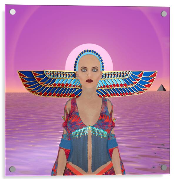 Egyptian Goddess Acrylic by Matthew Lacey