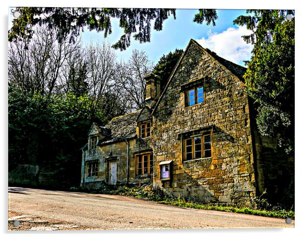  Old Cotswold House. Acrylic by Jason Williams