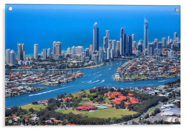 Surfers Paradise, Queensland, Australia Acrylic by Geoffrey Higges