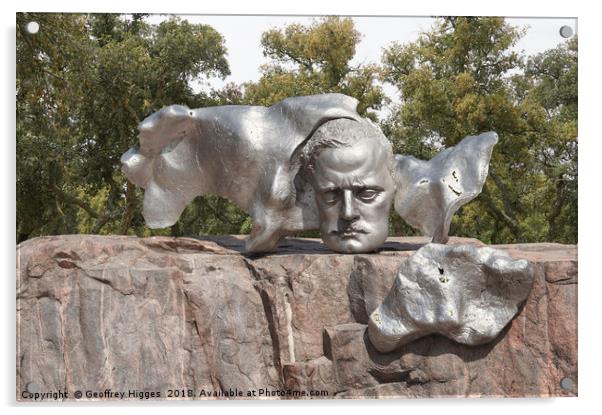Sibelius Sculpture, Helsinki, Finland Acrylic by Geoffrey Higges