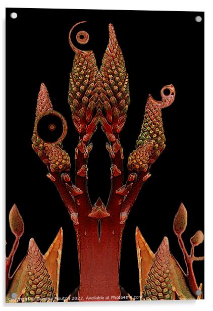 Surreal Aloe Garden Acrylic by Deanne Flouton