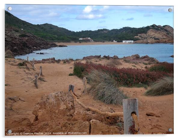 Approach to Pregonda Menorca Acrylic by Deanne Flouton