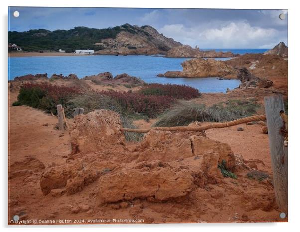 Approaching Pregonda Menorca Acrylic by Deanne Flouton