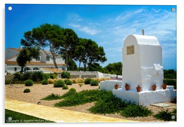 Serenity in the Rural Garden Menorca Acrylic by Deanne Flouton