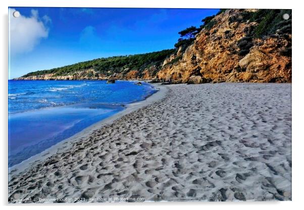 Serenity on Binigaus Beach Acrylic by Deanne Flouton