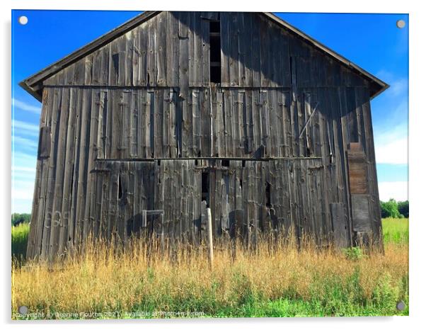 Timeless Tobacco Barn Acrylic by Deanne Flouton