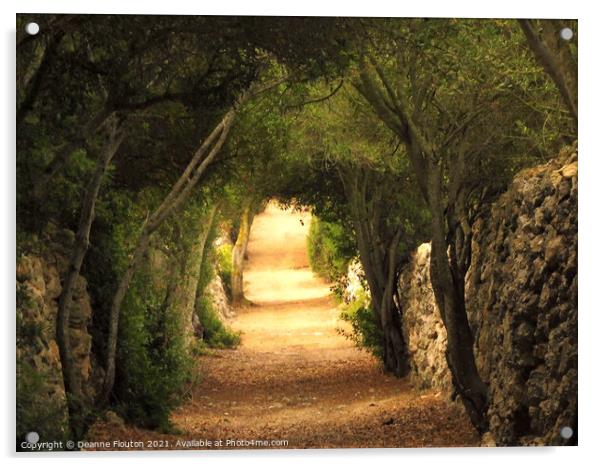  Enchanting Tree Arches of Es Migjorn Menorca Acrylic by Deanne Flouton