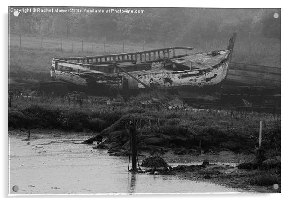 Shipwreck On Maldon Coast line Acrylic by Rachel Mower