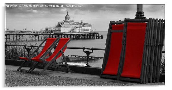 Eastbourne pier Acrylic by Andy Huntley
