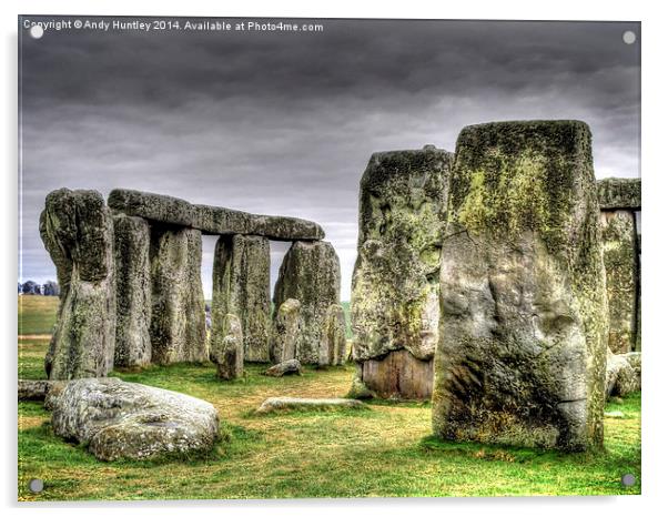 Stonehenge Acrylic by Andy Huntley